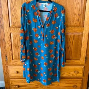 Ella Moon Gathered Sleeve Floral Dress